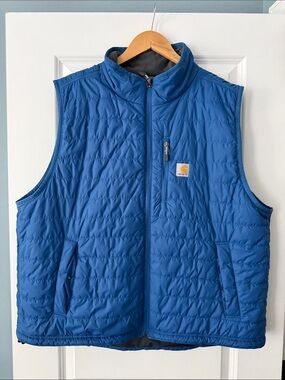 Carhartt Blue Quilted Puffer Vest